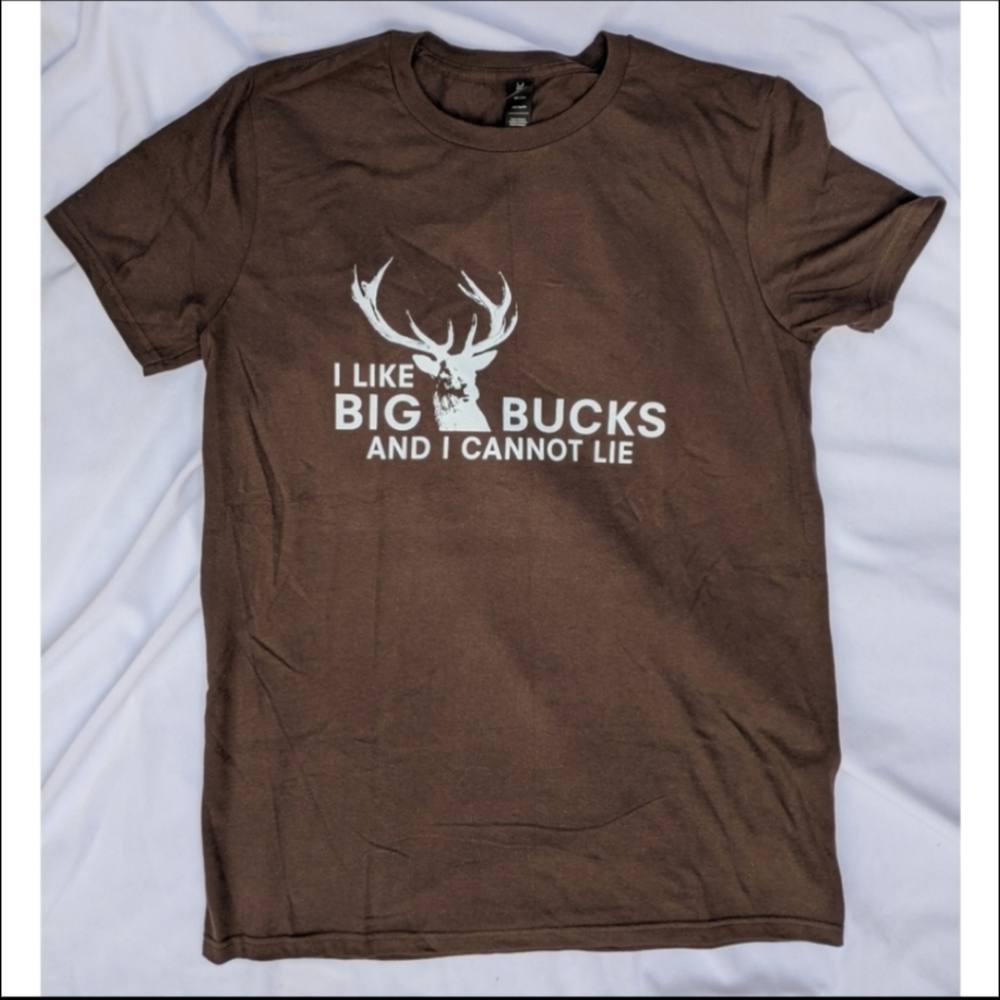 3/$25 NWOT I like Big Bucks men novelty short sleeve t-shirt